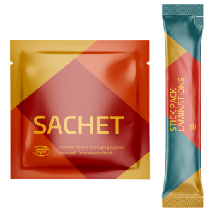 Sachet and stick pack lamination